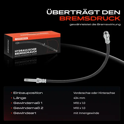 Bremsschlauch vorne und hinten Frankberg 5481FB0004489 Bild Bremsschlauch vorne und hinten Frankberg 5481FB0004489