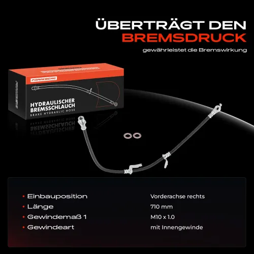 Bremsschlauch Vorderachse rechts Frankberg 5481FB0004502 Bild Bremsschlauch Vorderachse rechts Frankberg 5481FB0004502