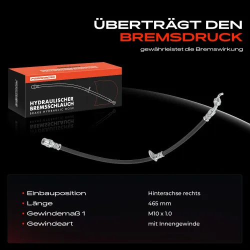 Bremsschlauch Hinterachse rechts Frankberg 5481FB0004516 Bild Bremsschlauch Hinterachse rechts Frankberg 5481FB0004516