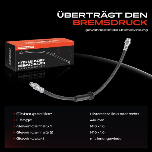 Bremsschlauch Hinterachse beidseitig Frankberg 5481FB0004546 Bild Bremsschlauch Hinterachse beidseitig Frankberg 5481FB0004546