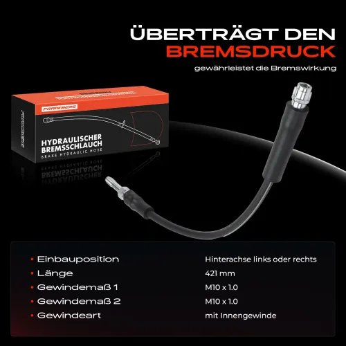 Bremsschlauch Hinterachse beidseitig Frankberg 5481FB0004592 Bild Bremsschlauch Hinterachse beidseitig Frankberg 5481FB0004592