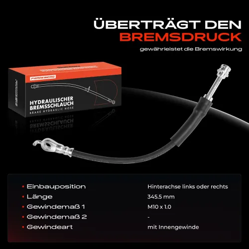 Bremsschlauch Hinterachse beidseitig Frankberg 5481FB0004595 Bild Bremsschlauch Hinterachse beidseitig Frankberg 5481FB0004595