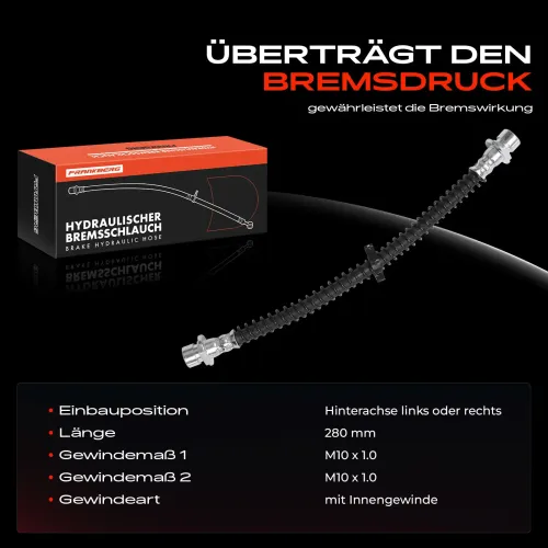 Bremsschlauch Hinterachse beidseitig Frankberg 5481FB0004607 Bild Bremsschlauch Hinterachse beidseitig Frankberg 5481FB0004607