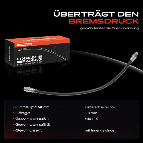 Bremsschlauch Hinterachse rechts Frankberg 5481FB0004635 Bild Bremsschlauch Hinterachse rechts Frankberg 5481FB0004635