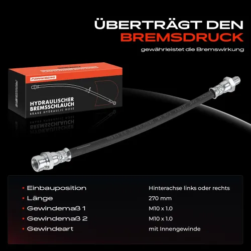 Bremsschlauch Hinterachse beidseitig Frankberg 5481FB0004642 Bild Bremsschlauch Hinterachse beidseitig Frankberg 5481FB0004642