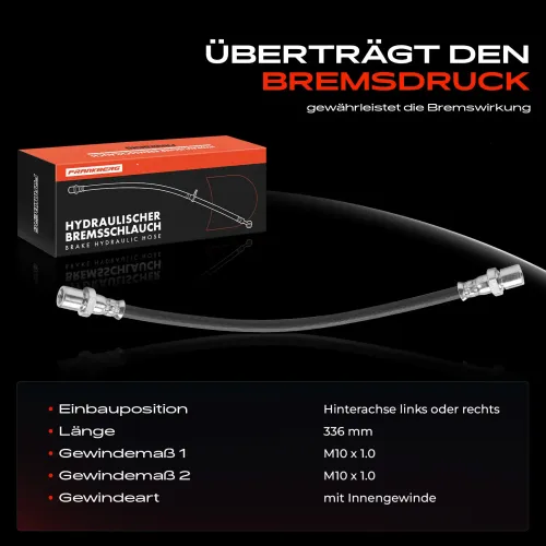 Bremsschlauch Hinterachse beidseitig Frankberg 5481FB0004653 Bild Bremsschlauch Hinterachse beidseitig Frankberg 5481FB0004653