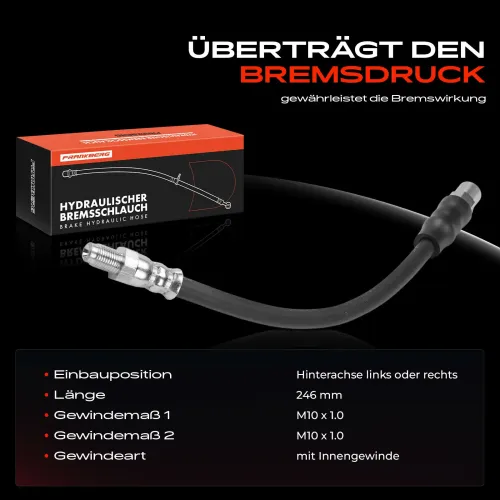 Bremsschlauch Hinterachse beidseitig Frankberg 5481FB0004658 Bild Bremsschlauch Hinterachse beidseitig Frankberg 5481FB0004658