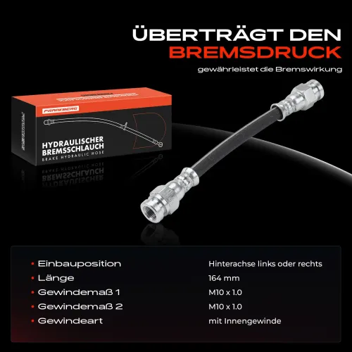 Bremsschlauch Hinterachse beidseitig Frankberg 5481FB0004659 Bild Bremsschlauch Hinterachse beidseitig Frankberg 5481FB0004659