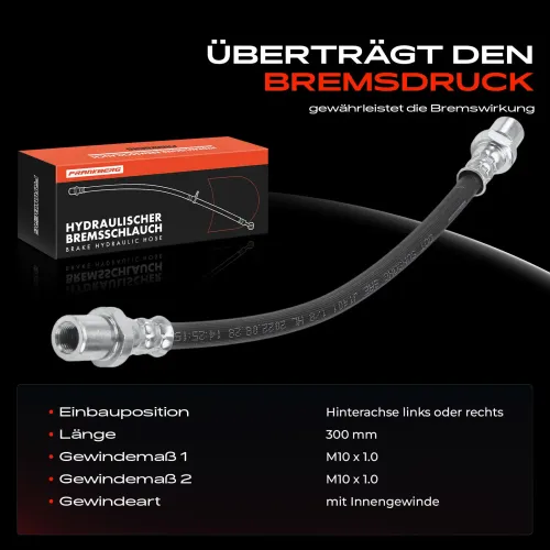 Bremsschlauch Hinterachse beidseitig Frankberg 5481FB0004690 Bild Bremsschlauch Hinterachse beidseitig Frankberg 5481FB0004690