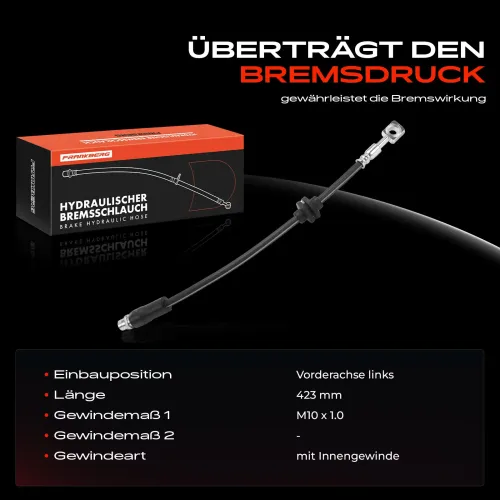 Bremsschlauch Vorderachse links Frankberg 5481FB0004707 Bild Bremsschlauch Vorderachse links Frankberg 5481FB0004707