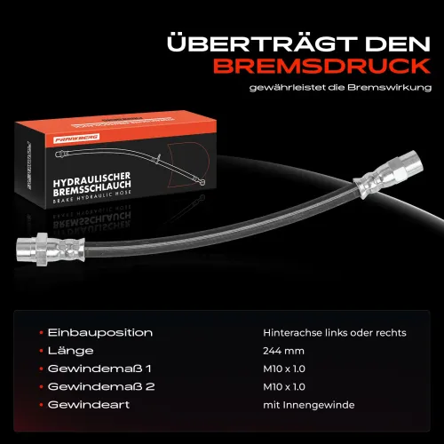 Bremsschlauch Hinterachse beidseitig Frankberg 5481FB0004800 Bild Bremsschlauch Hinterachse beidseitig Frankberg 5481FB0004800