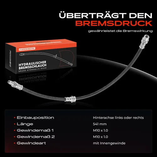 Bremsschlauch Hinterachse beidseitig Frankberg 5481FB0004801 Bild Bremsschlauch Hinterachse beidseitig Frankberg 5481FB0004801