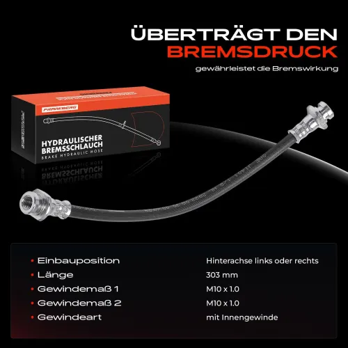 Bremsschlauch Hinterachse beidseitig Frankberg 5481FB0004804 Bild Bremsschlauch Hinterachse beidseitig Frankberg 5481FB0004804
