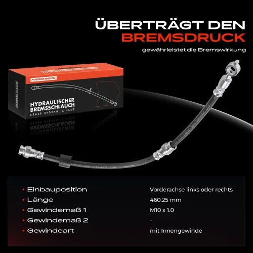 Bremsschlauch Vorderachse beidseitig Frankberg 5481FB0004808 Bild Bremsschlauch Vorderachse beidseitig Frankberg 5481FB0004808