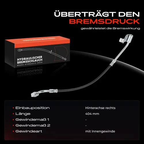 Bremsschlauch Hinterachse rechts Frankberg 5481FB0004811 Bild Bremsschlauch Hinterachse rechts Frankberg 5481FB0004811