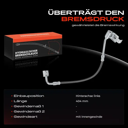 Bremsschlauch Hinterachse links Frankberg 5481FB0004812 Bild Bremsschlauch Hinterachse links Frankberg 5481FB0004812