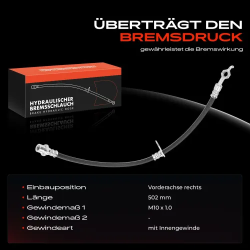 Bremsschlauch Vorderachse rechts Frankberg 5481FB0004833 Bild Bremsschlauch Vorderachse rechts Frankberg 5481FB0004833