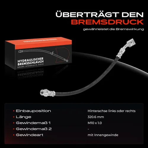 Bremsschlauch Hinterachse beidseitig Frankberg 5481FB0004847 Bild Bremsschlauch Hinterachse beidseitig Frankberg 5481FB0004847