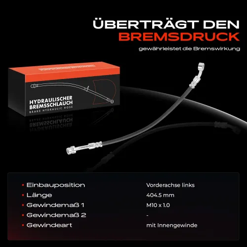 Bremsschlauch Vorderachse links Frankberg 5481FB0004849 Bild Bremsschlauch Vorderachse links Frankberg 5481FB0004849