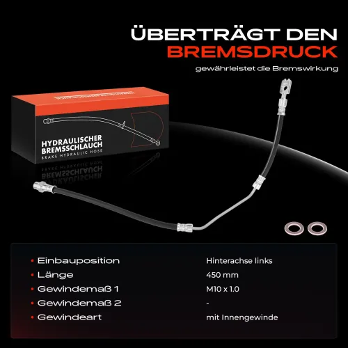 Bremsschlauch Hinterachse links Frankberg 5481FB0004862 Bild Bremsschlauch Hinterachse links Frankberg 5481FB0004862