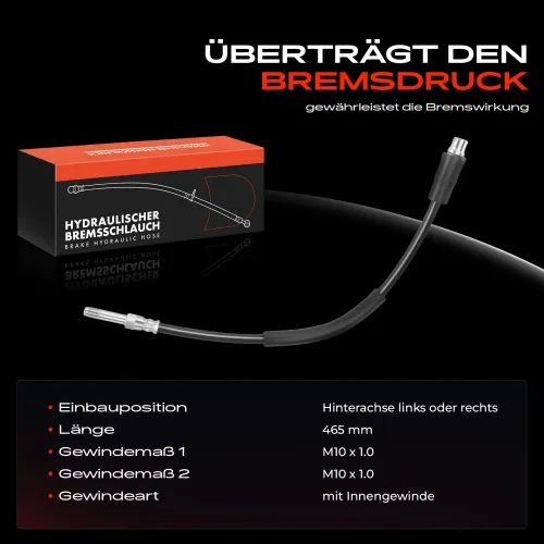 Bremsschlauch Hinterachse beidseitig Frankberg 5481FB0004866 Bild Bremsschlauch Hinterachse beidseitig Frankberg 5481FB0004866