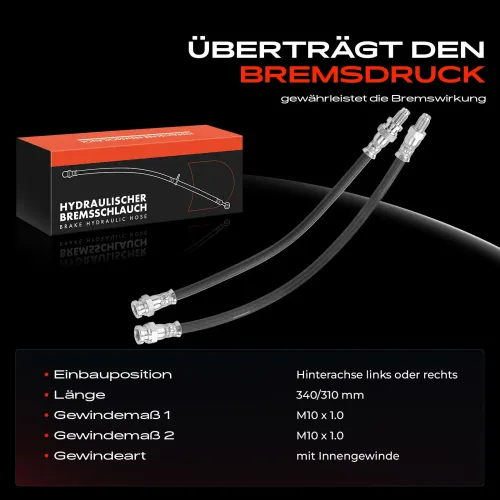 Bremsschlauch Hinterachse beidseitig Frankberg 5481FB0004869 Bild Bremsschlauch Hinterachse beidseitig Frankberg 5481FB0004869