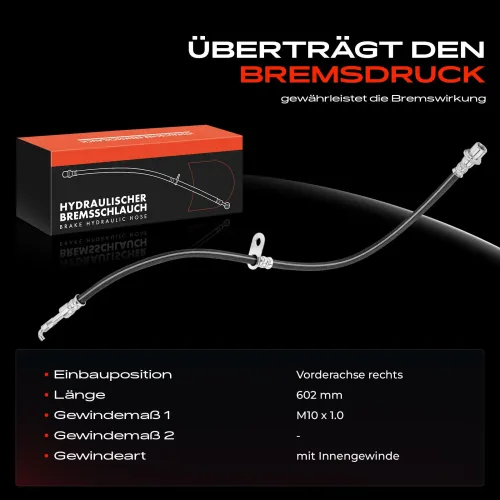 Bremsschlauch Vorderachse rechts Frankberg 5481FB0004887 Bild Bremsschlauch Vorderachse rechts Frankberg 5481FB0004887