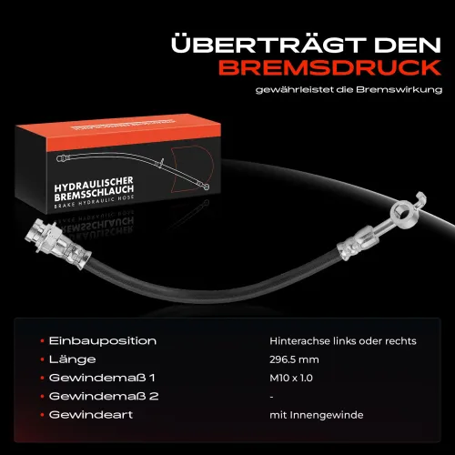 Bremsschlauch Hinterachse beidseitig Frankberg 5481FB0004921 Bild Bremsschlauch Hinterachse beidseitig Frankberg 5481FB0004921