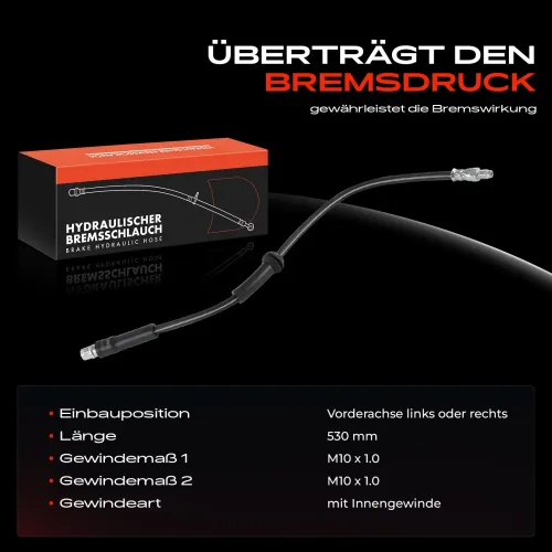 Bremsschlauch Vorderachse beidseitig Frankberg 5481FB0004926 Bild Bremsschlauch Vorderachse beidseitig Frankberg 5481FB0004926