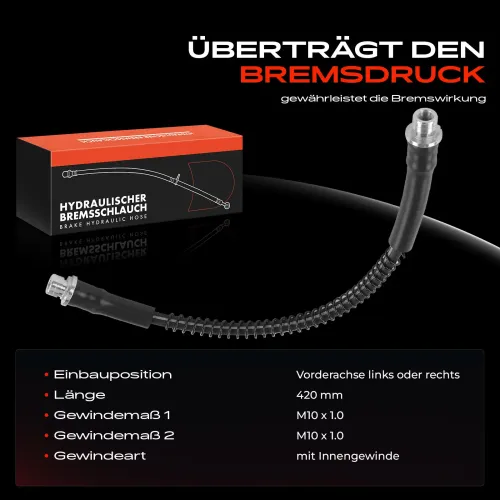 Bremsschlauch Vorderachse beidseitig Frankberg 5481FB0004944 Bild Bremsschlauch Vorderachse beidseitig Frankberg 5481FB0004944