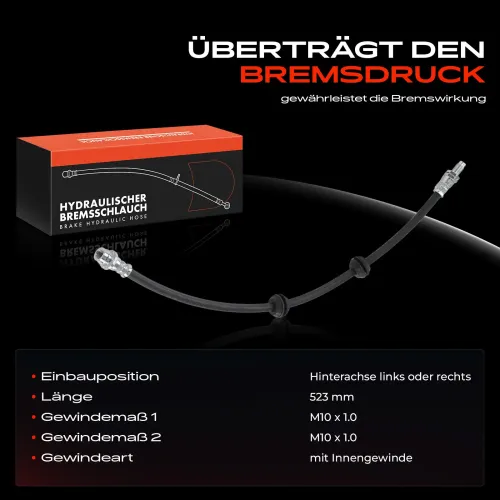 Bremsschlauch Hinterachse beidseitig Frankberg 5481FB0004947 Bild Bremsschlauch Hinterachse beidseitig Frankberg 5481FB0004947