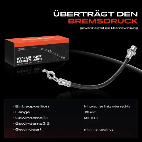 Bremsschlauch Hinterachse beidseitig Frankberg 5481FB0004956 Bild Bremsschlauch Hinterachse beidseitig Frankberg 5481FB0004956