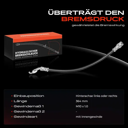 Bremsschlauch Hinterachse beidseitig Frankberg 5481FB0004959 Bild Bremsschlauch Hinterachse beidseitig Frankberg 5481FB0004959