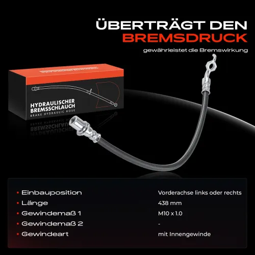 Bremsschlauch Vorderachse beidseitig Frankberg 5481FB0004961 Bild Bremsschlauch Vorderachse beidseitig Frankberg 5481FB0004961