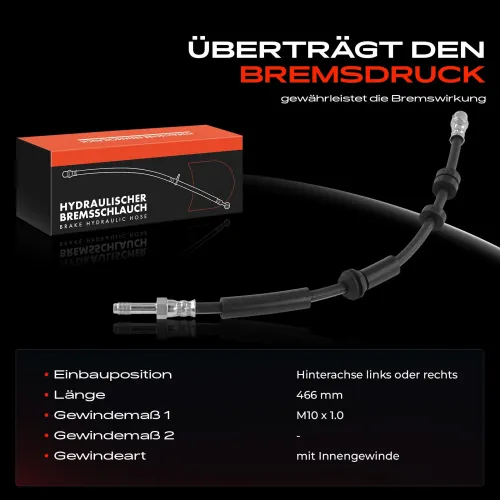 Bremsschlauch Hinterachse beidseitig Frankberg 5481FB0004969 Bild Bremsschlauch Hinterachse beidseitig Frankberg 5481FB0004969