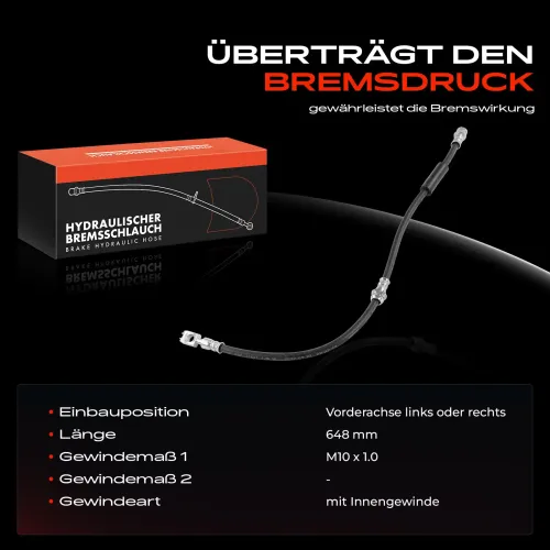 Bremsschlauch Vorderachse beidseitig Frankberg 5481FB0004972 Bild Bremsschlauch Vorderachse beidseitig Frankberg 5481FB0004972