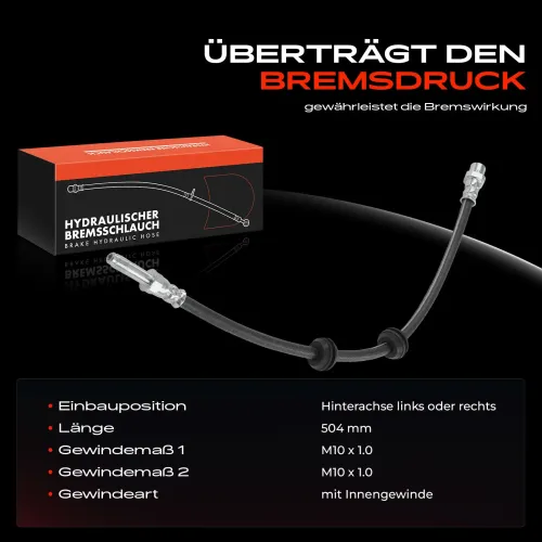 Bremsschlauch Hinterachse beidseitig Frankberg 5481FB0004975 Bild Bremsschlauch Hinterachse beidseitig Frankberg 5481FB0004975