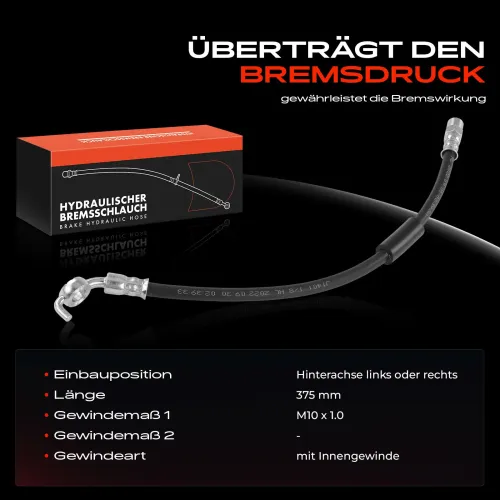 Bremsschlauch Hinterachse beidseitig Frankberg 5481FB0004982 Bild Bremsschlauch Hinterachse beidseitig Frankberg 5481FB0004982