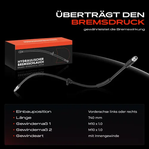 Bremsschlauch Vorderachse beidseitig Frankberg 5481FB0004986 Bild Bremsschlauch Vorderachse beidseitig Frankberg 5481FB0004986