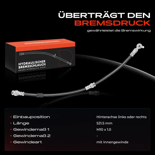 Bremsschlauch Hinterachse beidseitig Frankberg 5481FB0004995 Bild Bremsschlauch Hinterachse beidseitig Frankberg 5481FB0004995