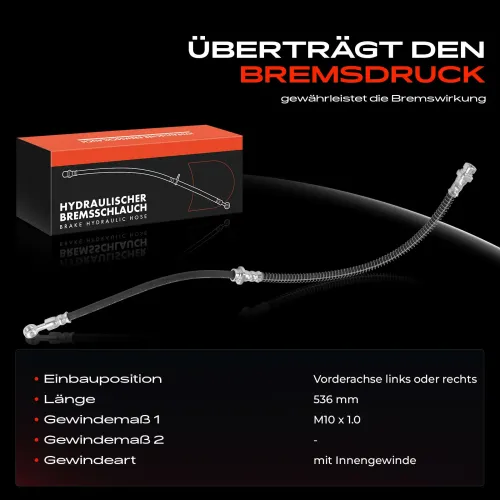 Bremsschlauch Vorderachse beidseitig Frankberg 5481FB0005012 Bild Bremsschlauch Vorderachse beidseitig Frankberg 5481FB0005012