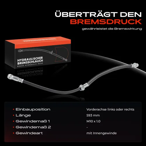 Bremsschlauch Vorderachse beidseitig Frankberg 5481FB0005014 Bild Bremsschlauch Vorderachse beidseitig Frankberg 5481FB0005014