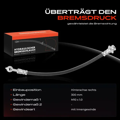 Bremsschlauch Hinterachse rechts Frankberg 5481FB0005017 Bild Bremsschlauch Hinterachse rechts Frankberg 5481FB0005017