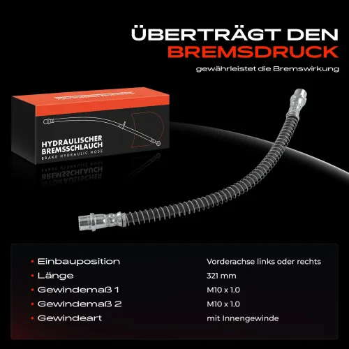 Bremsschlauch Vorderachse beidseitig Frankberg 5481FB0005018 Bild Bremsschlauch Vorderachse beidseitig Frankberg 5481FB0005018