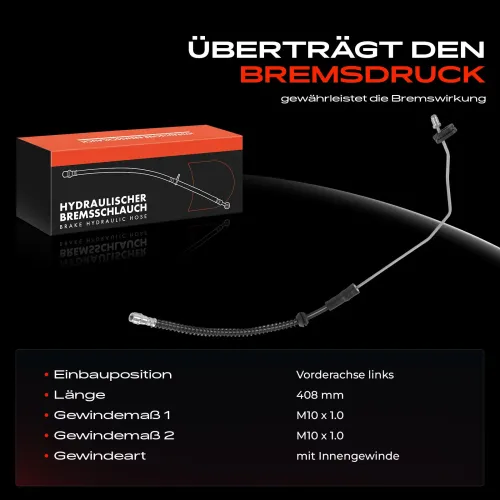 Bremsschlauch Vorderachse rechts Frankberg 5481FB0005020 Bild Bremsschlauch Vorderachse rechts Frankberg 5481FB0005020