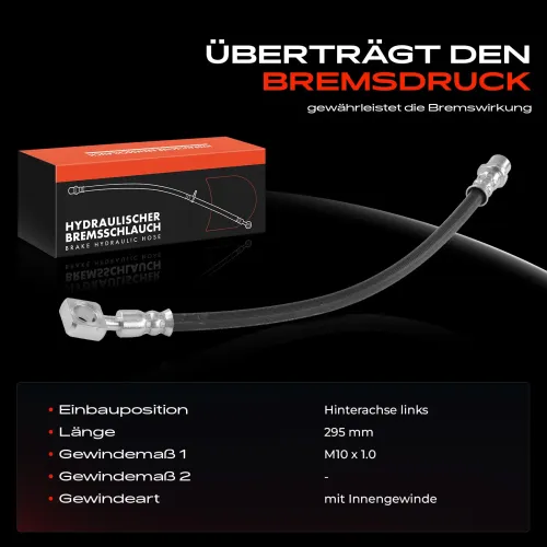 Bremsschlauch Hinterachse links Frankberg 5481FB0005026 Bild Bremsschlauch Hinterachse links Frankberg 5481FB0005026