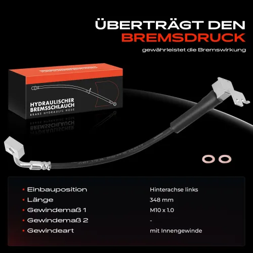 Bremsschlauch Hinterachse links Frankberg 5481FB0005031 Bild Bremsschlauch Hinterachse links Frankberg 5481FB0005031