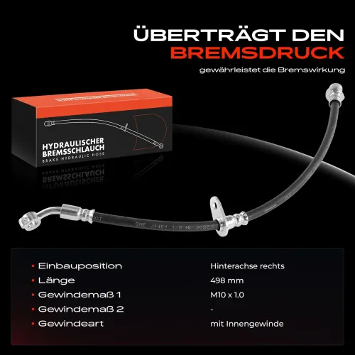 Bremsschlauch Hinterachse rechts Frankberg 5481FB0005036 Bild Bremsschlauch Hinterachse rechts Frankberg 5481FB0005036