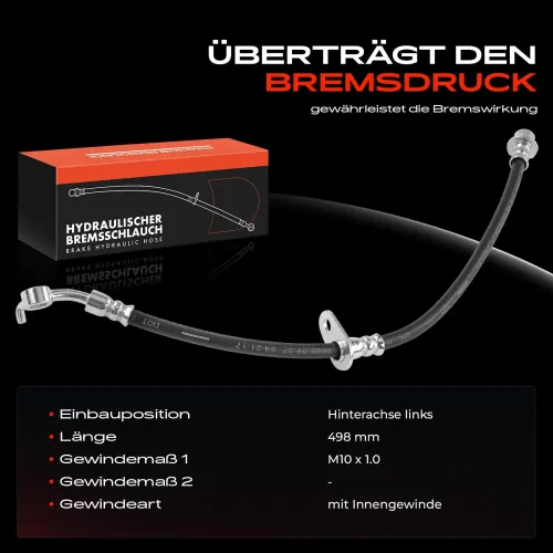 Bremsschlauch Hinterachse links Frankberg 5481FB0005037 Bild Bremsschlauch Hinterachse links Frankberg 5481FB0005037