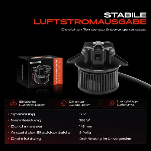Innenraumgebläse 12 V Frankberg 5481FB0005053 Bild Innenraumgebläse 12 V Frankberg 5481FB0005053